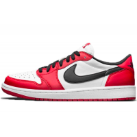 Nike Air Jordan Retro 1 Low (Белые с красным) 